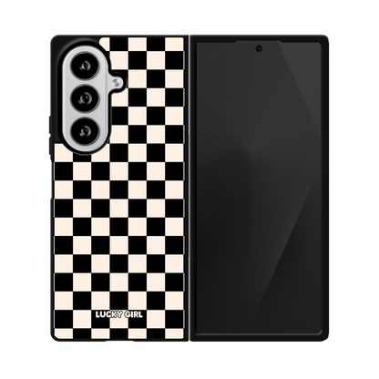 Onyx Checkers II Phone Case Galaxy Z Fold 8 Ultra / No