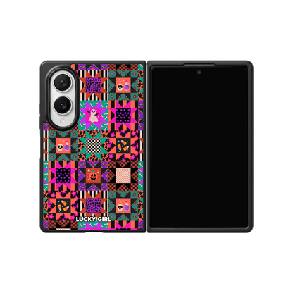 Patchwork Fright Phone Case Galaxy Z Fold 8 / No