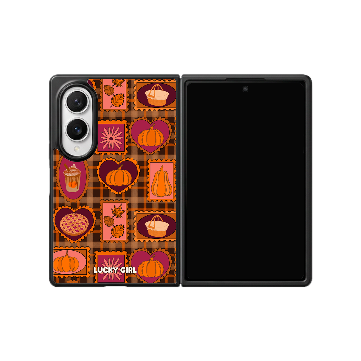 Pumpkin Postage Phone Case Galaxy Z Fold 8 / No