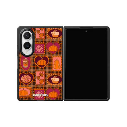 Pumpkin Postage Phone Case Galaxy Z Fold 8 / No