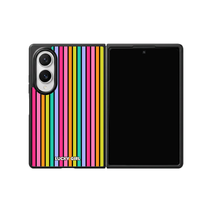 Rainbow Stripes Phone Case Galaxy Z Fold 8 / No