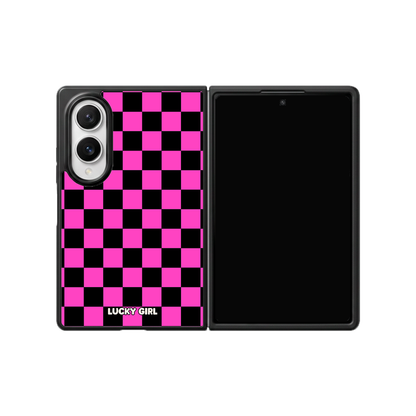 Raspberry Checkers Phone Case Galaxy Z Fold 8 / No