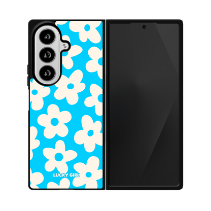 Sky Big Blooms Phone Case Galaxy Z Fold 8 Ultra / No