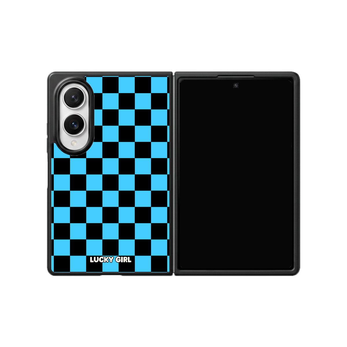 Sky Checkers Phone Case Galaxy Z Fold 8 / No