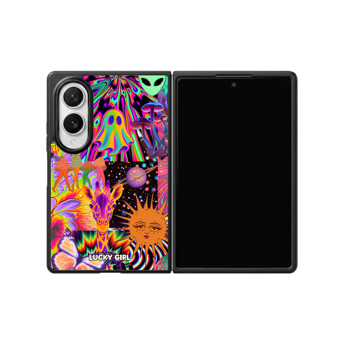 Technicolor Trip Phone Case Galaxy Z Fold 8 / No