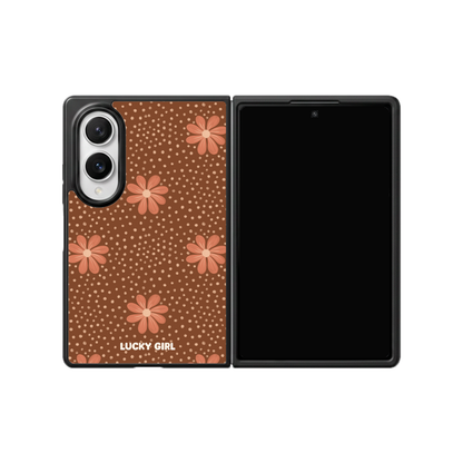 Terracotta Daisy Phone Case Galaxy Z Fold 8 / No