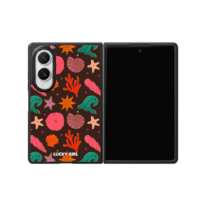 Tide Pool Phone Case Galaxy Z Fold 8 / No
