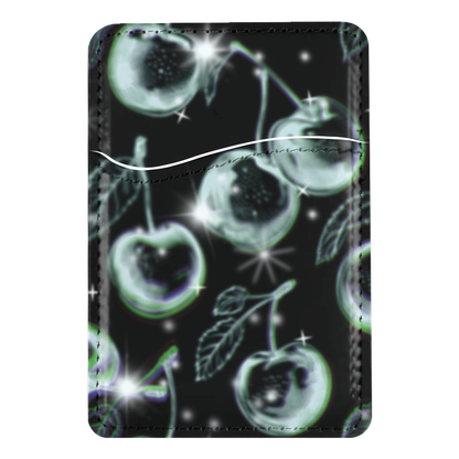 Chrome Cherries MagSafe Card Holder