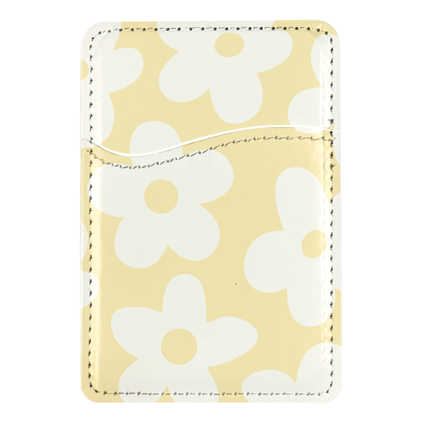 Banana Whispers Big Blooms MagSafe Card Holder