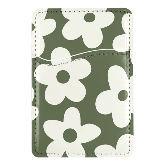 Moss Big Blooms MagSafe Card Holder