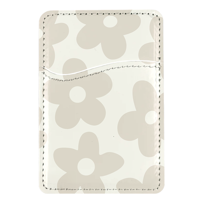 Vanilla Milkshake Big Blooms MagSafe Card Holder
