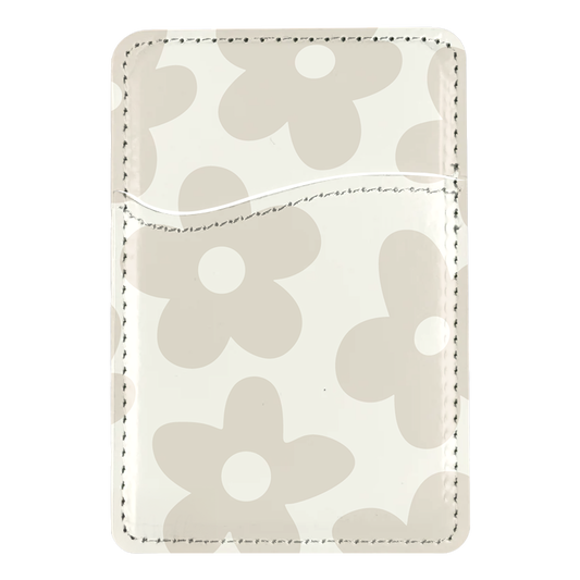 Vanilla Milkshake Big Blooms MagSafe Card Holder