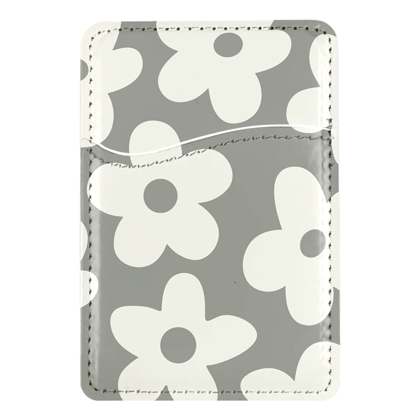 River Rock Big Blooms MagSafe Card Holder