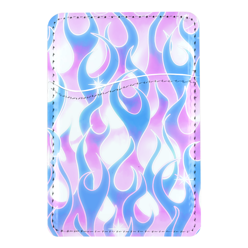 Ultraviolet Flames MagSafe Card Holder