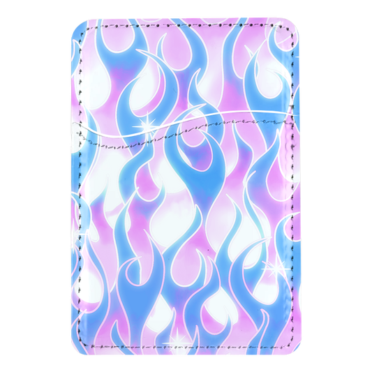 Ultraviolet Flames MagSafe Card Holder