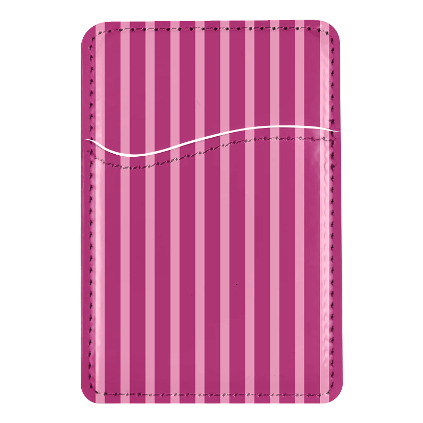 Berry Stripes MagSafe Card Holder