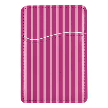 Berry Stripes MagSafe Card Holder