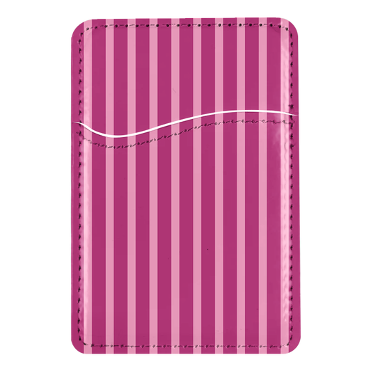Berry Stripes MagSafe Card Holder