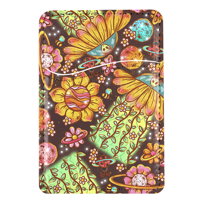 Beam Me Up Blossoms MagSafe Card Holder