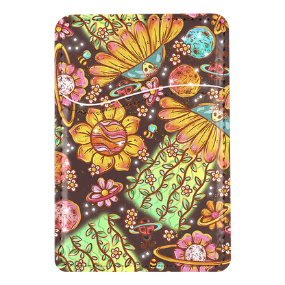 Beam Me Up Blossoms MagSafe Card Holder