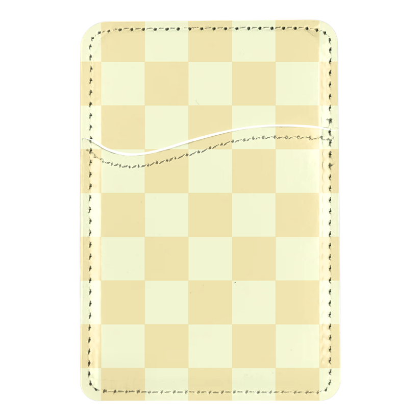 Banana Whispers Checkers MagSafe Card Holder