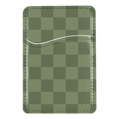 Moss Checkers MagSafe Card Holder