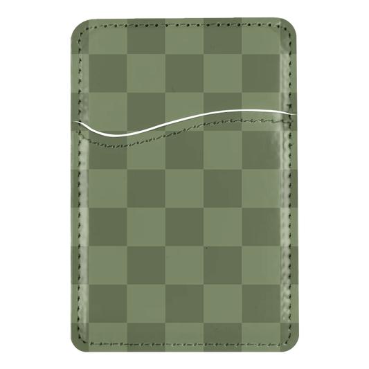 Moss Checkers MagSafe Card Holder