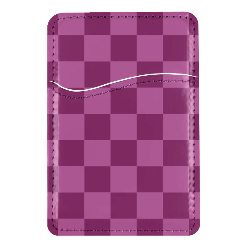Velvet Checkers MagSafe Card Holder