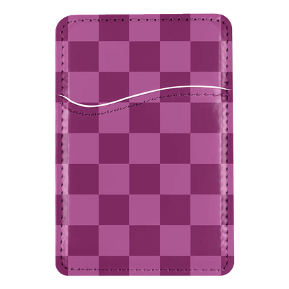 Velvet Checkers MagSafe Card Holder
