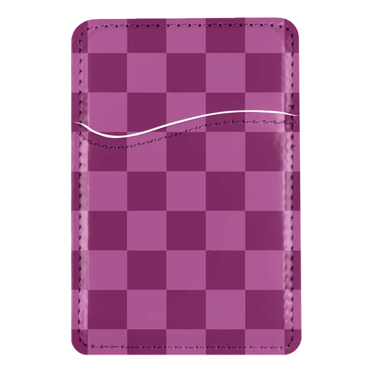 Velvet Checkers MagSafe Card Holder