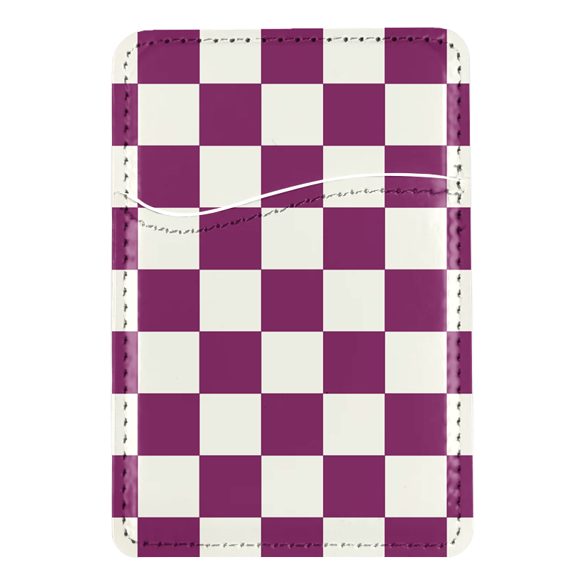 Velvet Checkers II MagSafe Card Holder