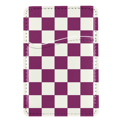 Velvet Checkers II MagSafe Card Holder