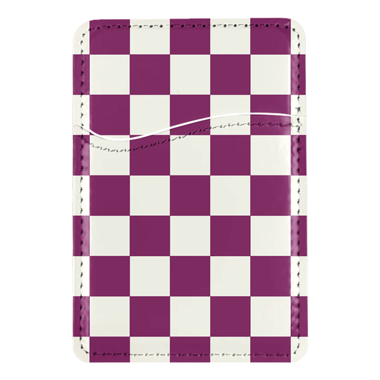 Velvet Checkers II MagSafe Card Holder