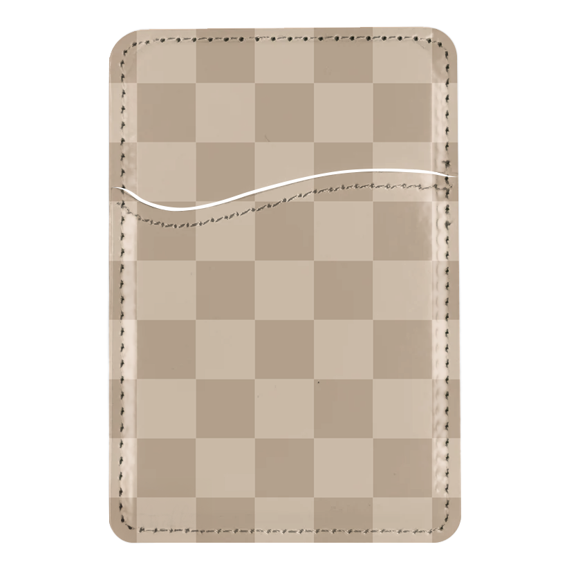 Chestnut Checkers MagSafe Card Holder