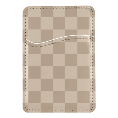 Chestnut Checkers MagSafe Card Holder