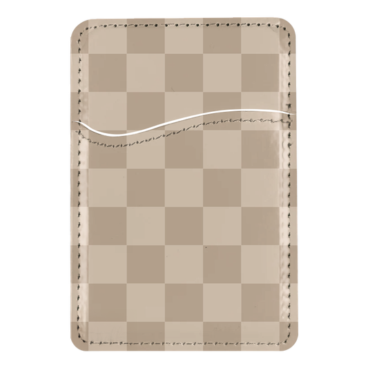 Chestnut Checkers MagSafe Card Holder