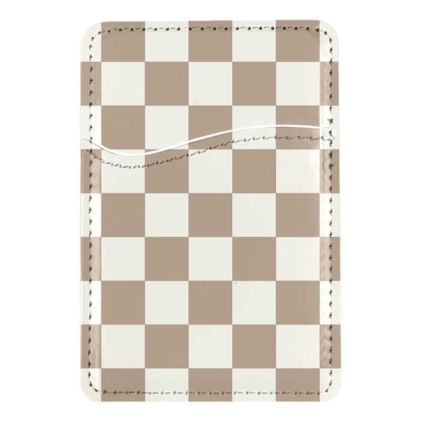 Chestnut Checkers II MagSafe Card Holder