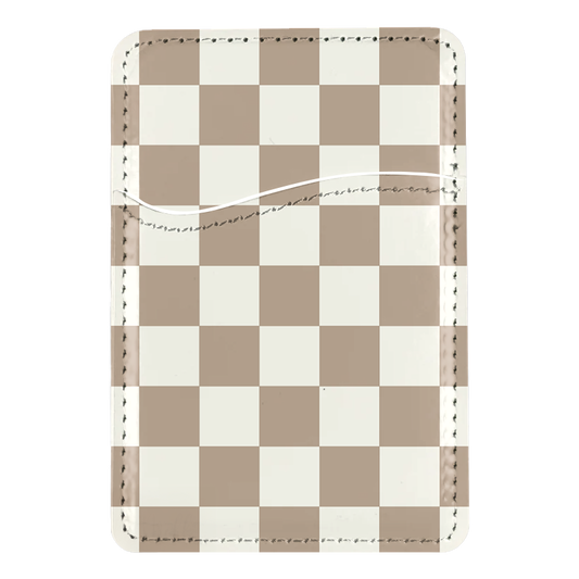 Chestnut Checkers II MagSafe Card Holder