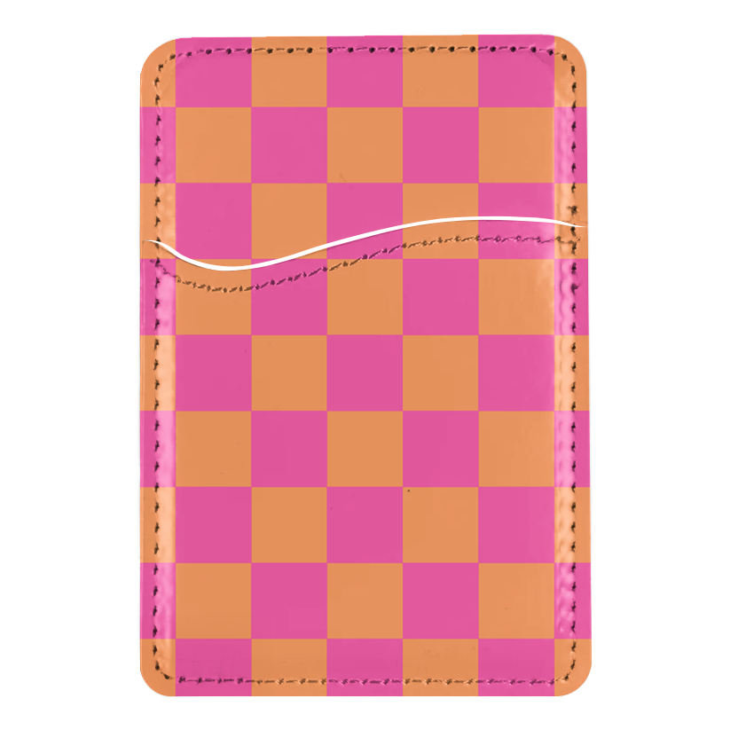 Sunkissed Checkers MagSafe Card Holder