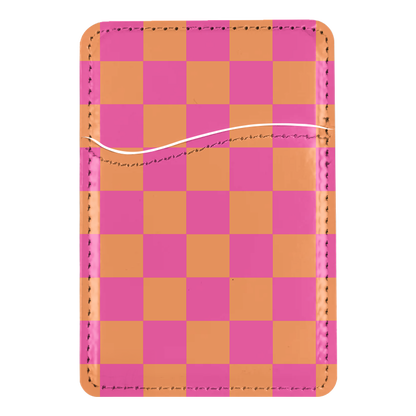 Sunkissed Checkers MagSafe Card Holder