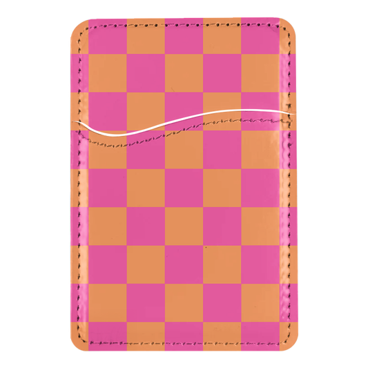Sunkissed Checkers MagSafe Card Holder