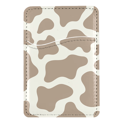 Chestnut Cow Print MagSafe Card Holder