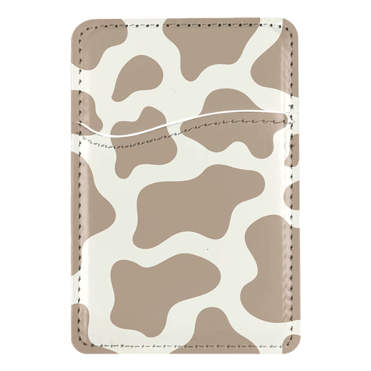 Chestnut Cow Print MagSafe Card Holder