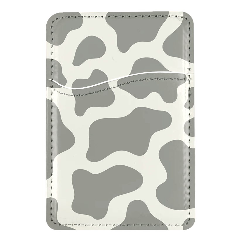River Rock Cow Print MagSafe Card Holder