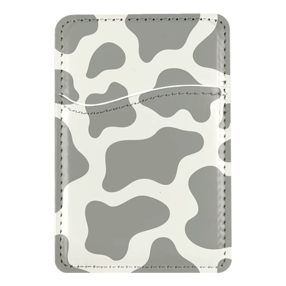 River Rock Cow Print MagSafe Card Holder
