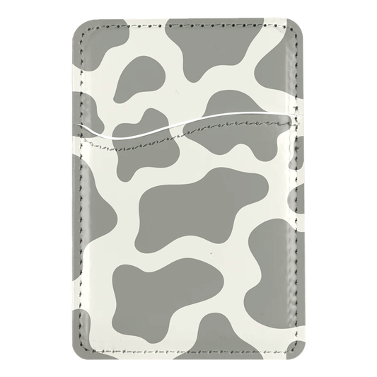 River Rock Cow Print MagSafe Card Holder