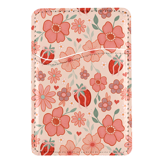 Strawberry Fields MagSafe Card Holder
