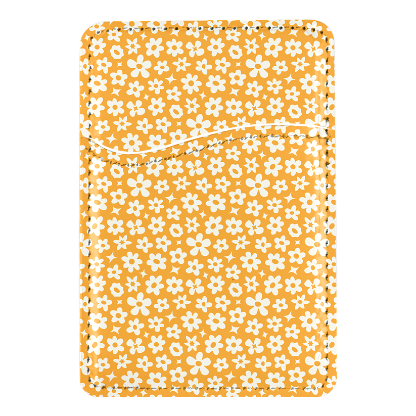 Creamsicle Little Blooms MagSafe Card Holder