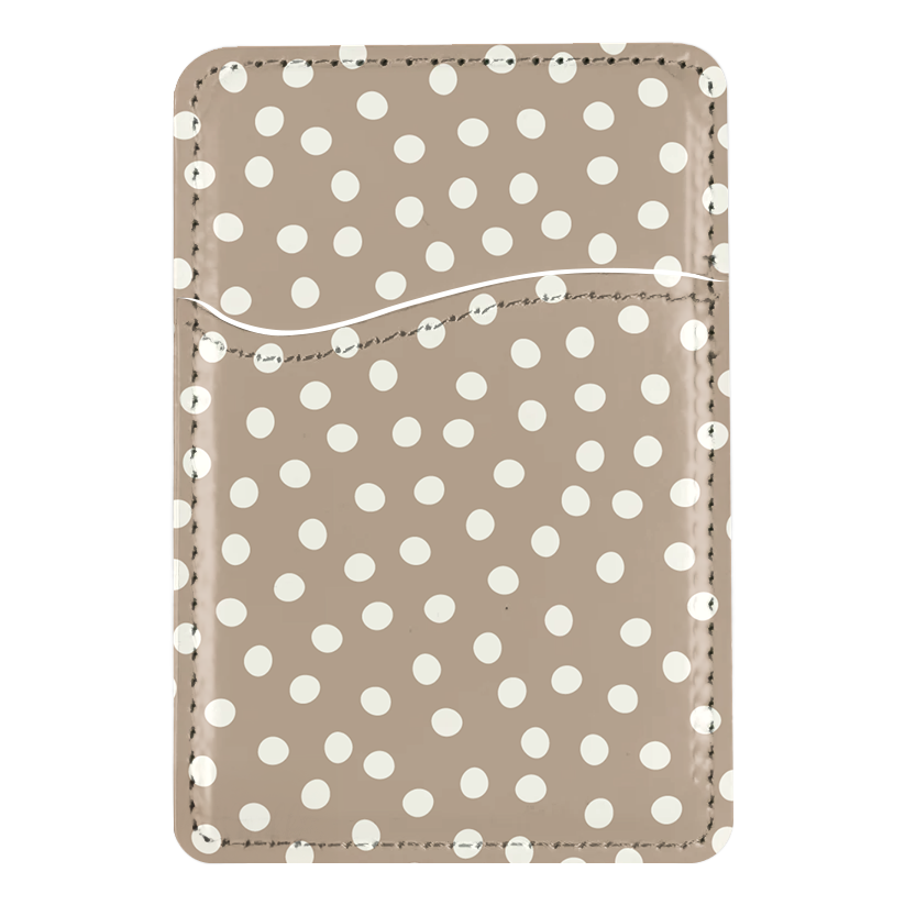 Chestnut Dots MagSafe Card Holder
