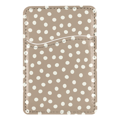 Chestnut Dots MagSafe Card Holder